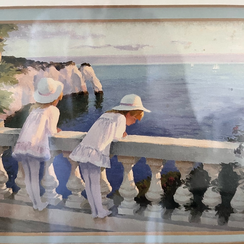 “On Holiday” R.H. Harper framed, numbered art print - Picture 2 of 5